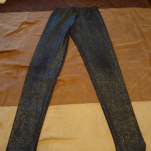 XL Black sparkly leggings